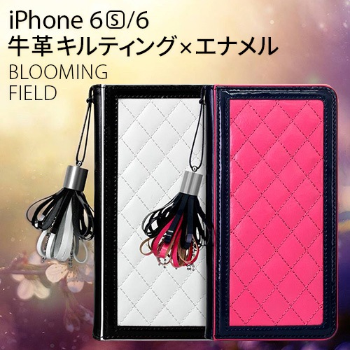 【在庫限り 半額セール】iPhone6s/6 ケース 手帳型 Blooming Field（スティール ブルーミングフィールド）アイフォン 本革