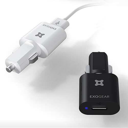 【訳あり アウトレット】 exogearexocharge (エクソチャージー） USBカーチャージャー|スマホアクセサリ|アウトレット品