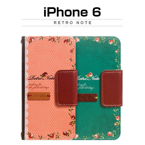 【訳あり アウトレット】 iPhone6s/6 ケース Mr.H Retro Note （レトロノート）アイフォン