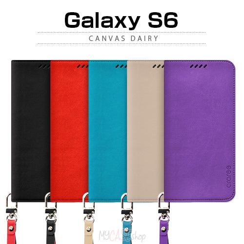【訳あり アウトレット】 Galaxy S6 ケースararee Canvas Diary(アラリー カンバスダイアリー)