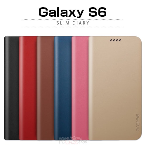 【訳あり アウトレット】 Galaxy S6 ケースararee Slim Diary(アラリー スリムダイアリー)