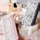 iPhone SE (第3世代) ケース カバー 手帳型 abbi Lace Diary [iPhone SE3/SE2/8/7]