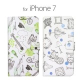 iPhone 8 / 7ケース 手帳型 Happymori French Cafe Diary（ハッピーモリ フレンチカフェダイアリー）アイフォン カバー