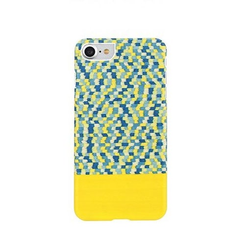 iPhone SE (第3世代) ケース カバー Man&Wood 天然木ケース Yellow Submarine [iPhone SE3/SE2/8/7]