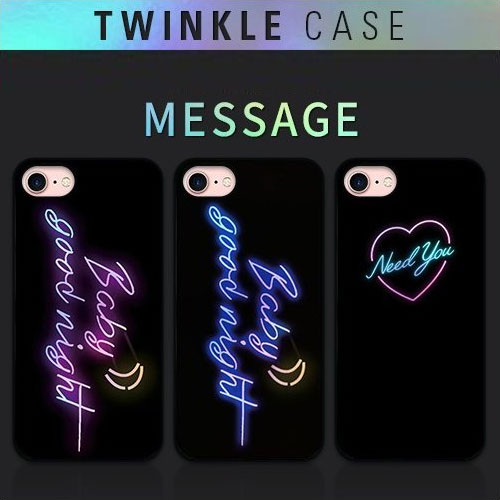 iPhone SE (第3世代) ケース カバー Dparks Twinkle Case Message [iPhone SE3/SE2/8/7]