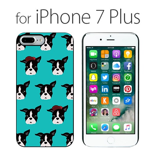 iPhone 8 Plus / 7 Plus ケース Dparks ブラックケース French Bulldog（ディーパークス フレンチブルドッグ）アイフォン カバー イヌ