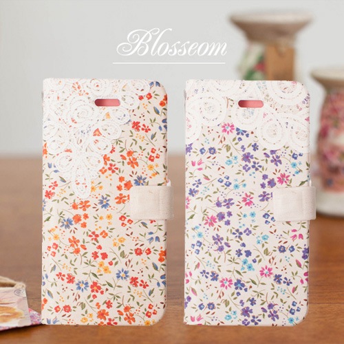 【訳あり アウトレット】 iPhone SE/5/5s ケース Happymori Blossom Diary(ハッピーモリ ブロッサム ダイアリー) アイフォン 手帳型