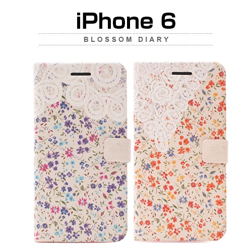 【訳あり アウトレット】 iPhone6s/6 ケース Happymori Blossom Diary（ブロッサムダイアリー）アイフォン