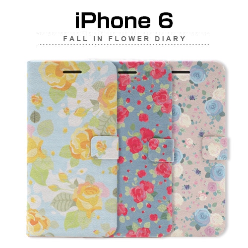 【訳あり アウトレット】 iPhone6s/6 ケース Happymori Fall in flower Diary （フォールインフラワーダイアリー）アイフォン