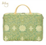 【訳あり アウトレット 半額】B2905G パソコンバッグ　女性用　アリー(Ally)-Silk風-Green|PC用バッグ・ケース|アウトレット品