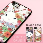 iPhone SE 第2世代 se2 ケース iPhone 8/7ケース Dparks ブラックケース ファンタジーラビット（ディーパークス）アイフォン カバー