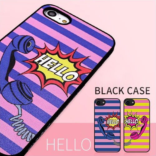iPhone SE 第2世代 se2 ケース iPhone 8/7ケース Dparks ブラックケース Hello（ディーパークス）アイフォン カバー