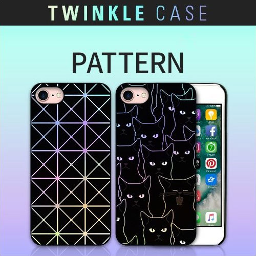 iPhone SE 第2世代 se2 ケース iPhone 8/7ケース Dparks Twinkle Case パターン（ディーパークス トゥインクルケース）アイフォン カバー