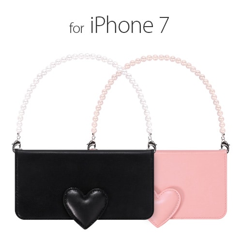 【訳あり アウトレット 半額】iPhone7 ケース 手帳型 abbi Heart Diary（アビィ ハートダイアリー）