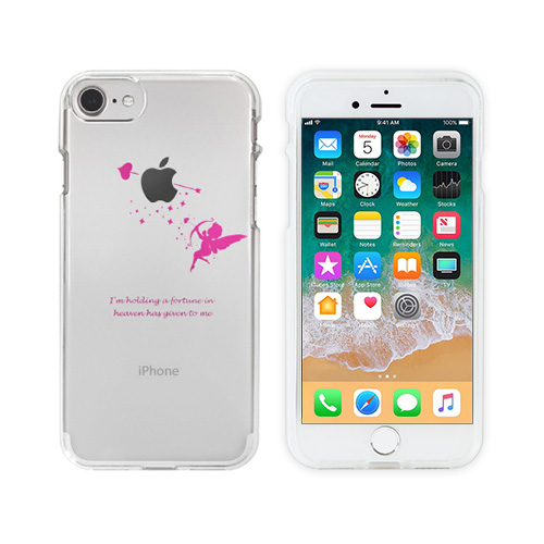 iPhone 7ケース Dparks ソフトクリアケース キューピッド（ディーパークス）アイフォン カバー 4.7インチ