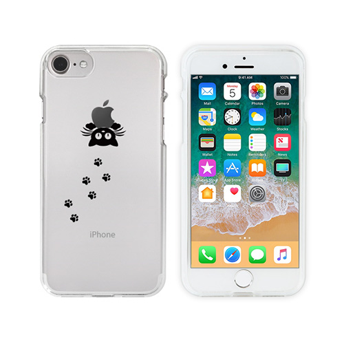 iPhone 8 / 7ケース Dparks ソフトクリアケース 泥棒ネコ（ディーパークス）アイフォン カバー 4.7インチ