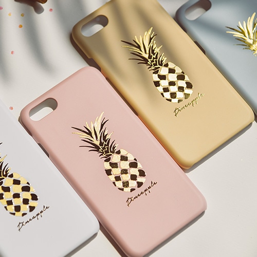iPhone SE 第2世代 se2 ケース iPhone 8/7ケース Happymori Pineapple Bar（ハッピーモリ パイナップルバー）