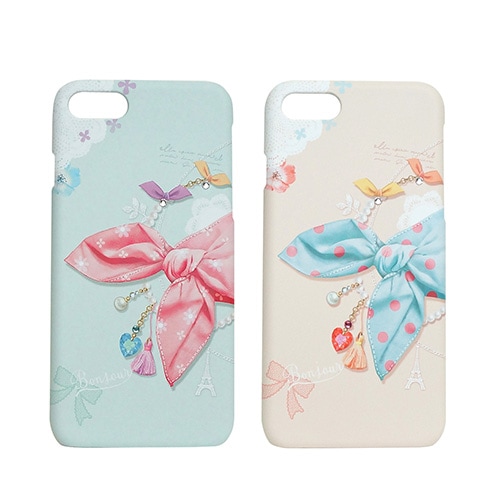 iPhone SE (第3世代) ケース カバー Happymori Dot Scarf Bar [iPhone SE3/SE2/8/7]