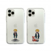 iPhone 11 Pro / iPhone 11 ケース iPhone XS / X ケース iPhone XR ケース Dparks ソフトクリアケース リトルプリンス バラ キツネ （ディーパークス） アイフォン カバー バータイプ