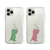iPhone 11 Pro /  iPhone 11 ケース iPhone XS / X ケース iPhone XR ケース Dparks ソフトクリアケース お絵かきザウルス（ディーパークス）アイフォン カバー 恐竜