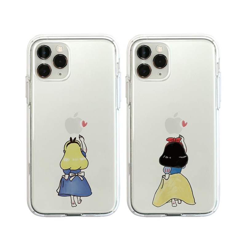 iPhone 11 Pro / iPhone 11 ケース iPhone XS / X ケース iPhone XR ケース Dparks ソフトクリアケース ファンタジー お姫様 アリス （ディーパークス） アイフォン カバー バータイプ