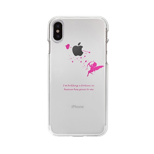 iPhone XS / X ケース Dparks ソフトクリアケース キューピッド（ディーパークス）アイフォン カバー