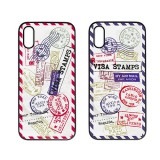 【iPhone XS / X ケース】 Dparks ブラックケース スタンプ