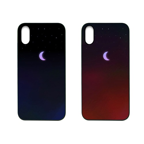 iPhone XS / X ケース Dparks Twinkle Case ミニムーン(ディーパークス トゥインクルケース)アイフォン カバー ホログラム