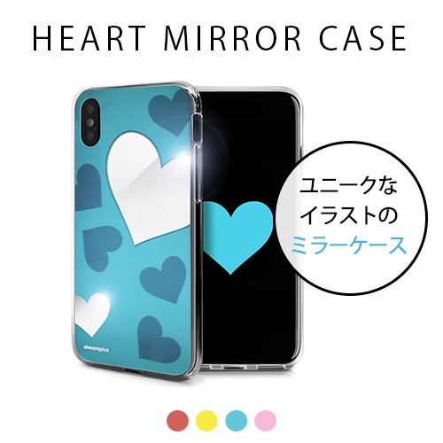 iPhone XS / X ケース DreamPlus Heart MIRROR CASE（ドリームプラス ハート ミラーケース）アイフォン カバー