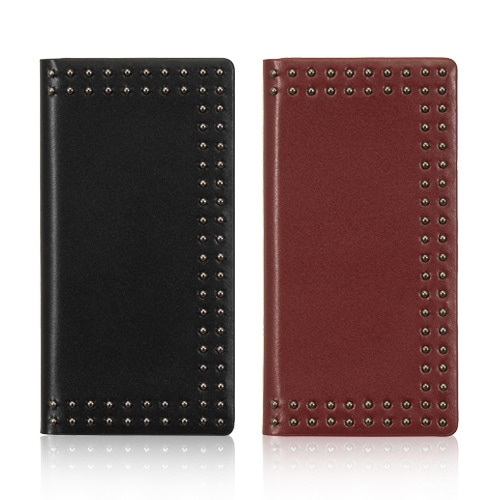 iPhone XS / X ケース iPhone XS Max ケース iPhone XR ケースEblouir Dot Studs Diary 手帳型 本革 （エブルイ ドットスタッズダイアリー）アイフォン カバー レザー