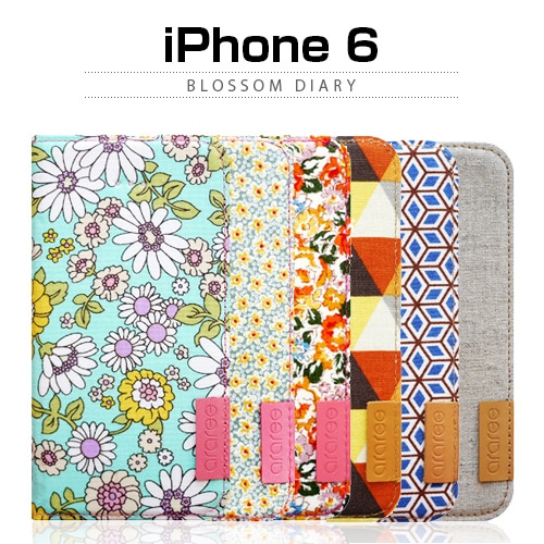 【訳あり アウトレット】 iPhone6s/6 ケース araree Blossom Diary（ブロッサムダイアリー インディ） アイフォン