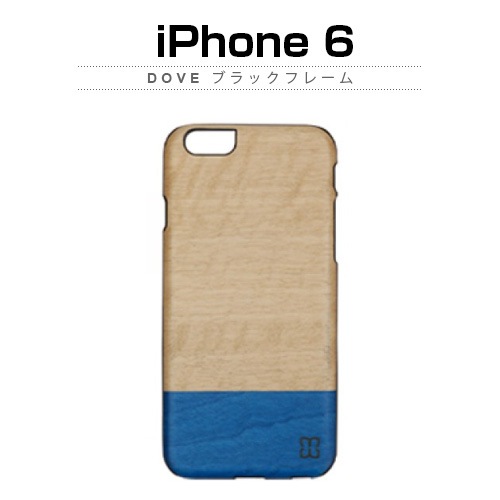 【訳あり アウトレット】 iPhone6s/6 ケース 天然木 Man＆Wood Dove （マンアンドウッド ダブ）アイフォン