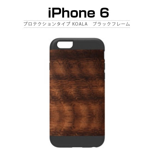 【訳あり アウトレット】 iPhone6s/6 ケース 天然木 Man＆Wood プロテクションタイプ Koala （マンアンドウッド プロテクションタイプ コアラ）アイフォン|iPhone用|アウト