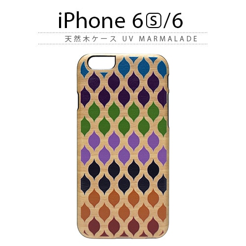 【訳あり アウトレット】 iPhone6s ケース 天然木 Man&Wood UV Marmalade（マンアンドウッド マーマレード）アイフォン iPhone6