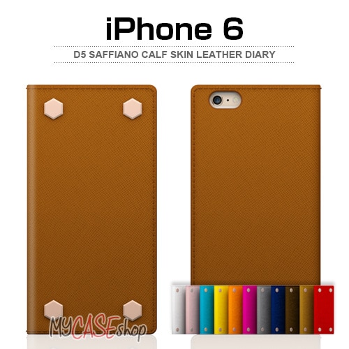 【訳あり アウトレット】 iPhone 6s / 6 ケース SLG Design D5 Saffiano Calf Skin Leather Diary （サフィアーノカーフスキンレザーダイアリー） 手帳型 / 本革 