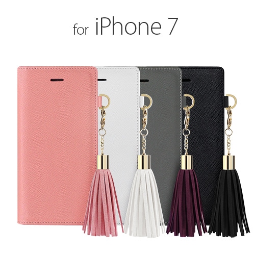 【訳あり アウトレット】 iPhone SE (第3世代) ケース カバー 手帳型 DreamPlus Tassel Jacket [iPhone SE3/SE2/8/7]
