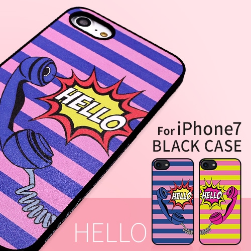 【訳あり アウトレット】 iPhone SE 第2世代 se2 ケース iPhone 8/7ケース Dparks ブラックケース Hello（ディーパークス）アイフォン カバー