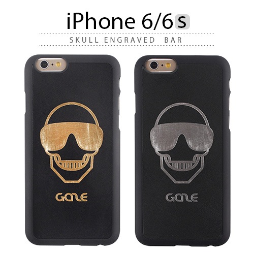 【訳あり アウトレット】 iPhone6s ケース GAZE Skull Engraved Bar（ゲイズ スカルエングレイブドバー)アイフォン iPhone6
