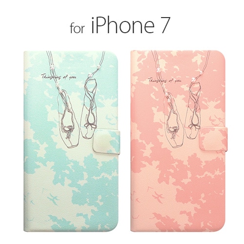 【訳あり アウトレット】 iPhone 8 / 7ケース 手帳型 Happymori Walking in the cloud（ハッピーモリ ウォーキングインザクラウド）アイフォン カバー
