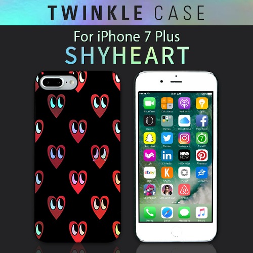 【訳あり アウトレット】iPhone7 Plus ケース Dparks Twinkle Case Shyheart（ディーパークス トゥインクルケース シャイハート）アイフォン カバー