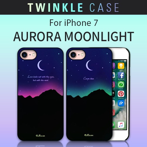 【訳あり アウトレット】 iPhone SE (第3世代) ケース カバー Dparks Twinkle Case オーロラムーンライト [iPhone SE3/SE2/8/7]