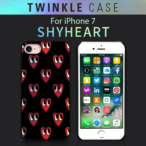 【訳あり アウトレット】iPhone7 ケース Dparks Twinkle Case Shyheart（ディーパークス トゥインクルケース シャイハート）アイフォン カバー