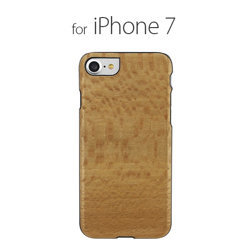 【訳あり アウトレット】 iPhone SE (第3世代) ケース カバー Man&Wood 天然木ケース Platano [iPhone SE3/SE2/8/7]