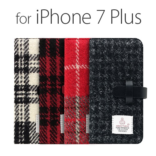 【訳あり アウトレット】 iPhone 8 Plus / 7 Plus ケース SLG Design Harris Tweed Diary（ハリスツイードダイアリー） 手帳型 / 本革 / ハリスツイード 
