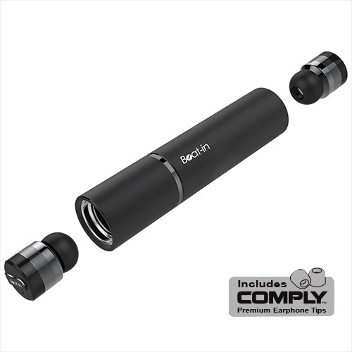 【訳あり アウトレット】ブルートゥース イヤホン 完全ワイヤレスイヤホン Beat-in Stick Black Edition(ビートイン スティック ブラックエディション）超小型 左右独立 完全独立 無線イヤホン Bluetooth