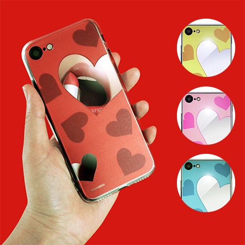 【訳あり アウトレット】 iPhone SE (第3世代) ケース カバー DreamPlus Heart MIRROR CASE [iPhone SE3/SE2/8/7]