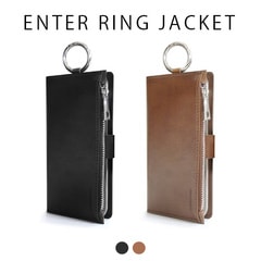 【訳あり アウトレット】 iPhone 11 Pro/11/XS/X/XR ケース 手帳ケース DreamPlus ENTER RING JACKET 手帳型 （ドリームプラス エンターリングジャケット）アイフォン カバー お財布付きケース リング付き
