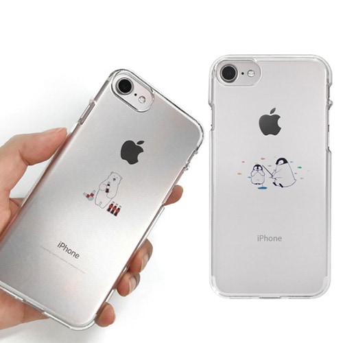 【訳あり アウトレット】iPhone 8 / 7ケース Dparks ソフトクリアケース ミニ動物（ディーパークス）アイフォン カバー 4.7インチ
