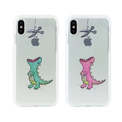 【訳あり アウトレット】 iPhone 11 Pro ケース Dparks ソフトクリアケース はらぺこザウルス 恐竜