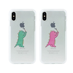 【訳あり アウトレット】 iPhone 11 Pro / iPhone 11 ケース iPhone XS / X ケース iPhone XR ケース Dparks ソフトクリアケース お絵かきザウルス（ディーパークス）アイフォン カバー 恐竜